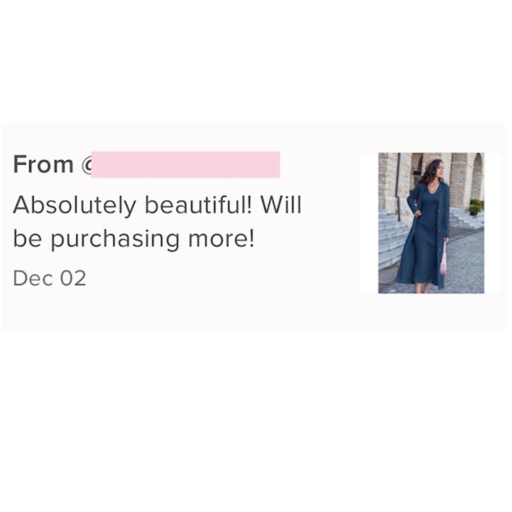 2 Piece Set: Knit Midi Pencil Dress and Long Cardigan Button Through - Picture 12 of 14